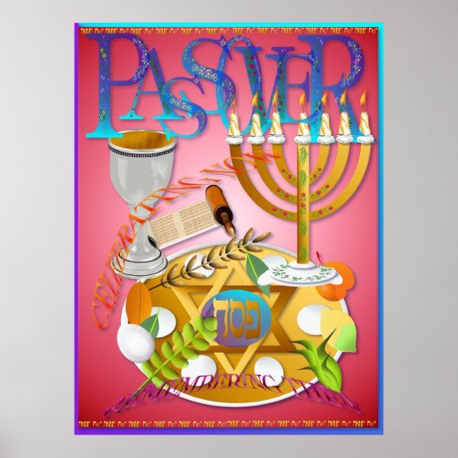 Happy Passover Posters (Front)