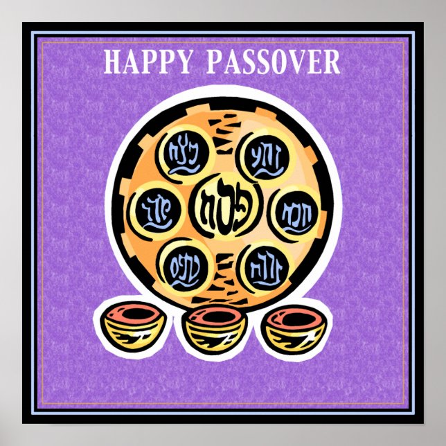 "Happy Passover" Print/ Poster (Front)