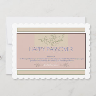 happy Passover scripture Invitation