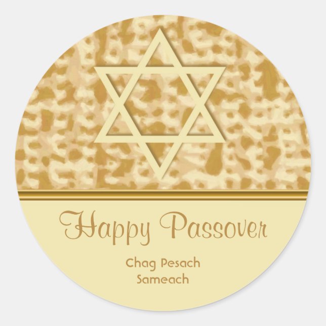 Happy Passover Sticker (Front)