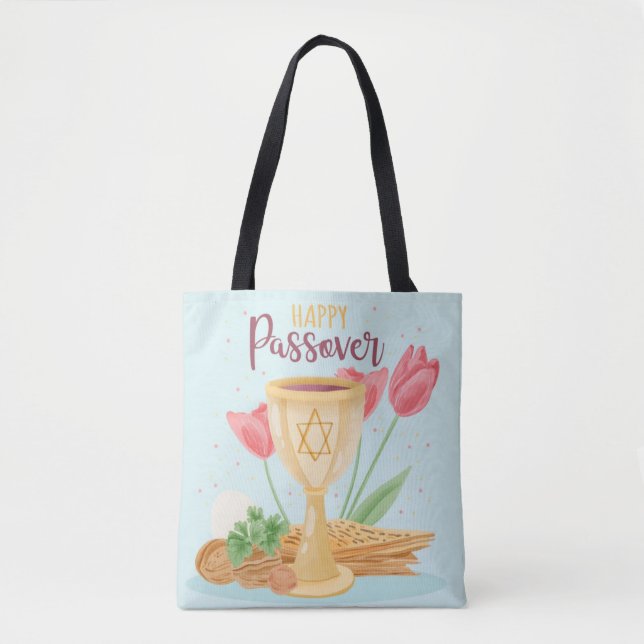 Happy Passover Tote Bag (Front)