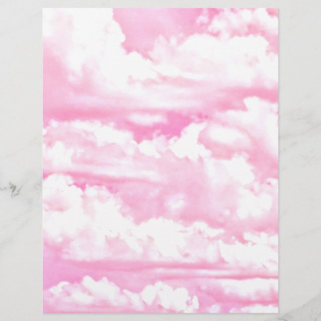 Happy Pastel Pink Clouds (Front)