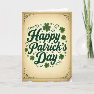 Happy Patricks Day Green Card