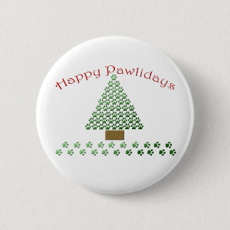 happy pawlidays copy1 6 cm round badge