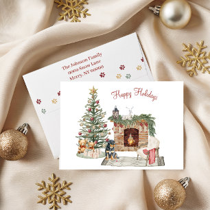 Happy Pawlidays Dog Design- Rottweiler Holiday Card