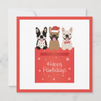 Happy Pawlidays French Bulldogs
