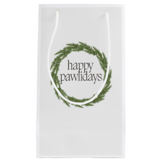 Happy Pawlidays Small Gift Bag