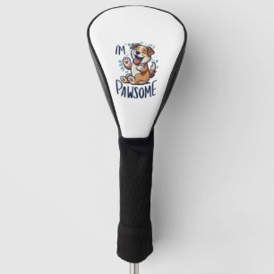 Happy pawsome dog Classic T-Shirt Golf Head Cover