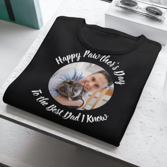 Happy Pawther's Day from the Dog Custom Photo T-Shirt (Creator Uploaded)