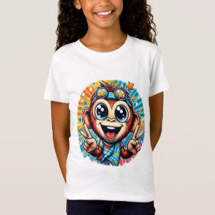 Happy Peace Monkey no 5 T-Shirt
