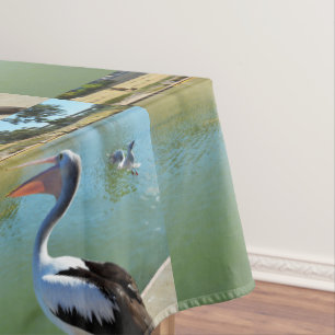 Happy Pelican Doing The Pelican Song, Tablecloth