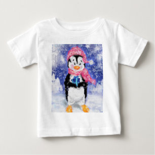 Happy Penguin - Christmas - Baby T-Shirt