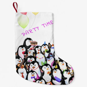 Happy Penguins Christmas Stocking