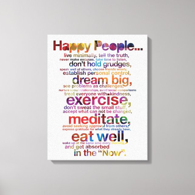Happy People Canvas Print (Front)