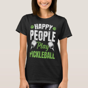 Happy People Play Pickleball Vintage  1 T-Shirt