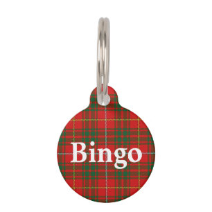 Happy Pet Clan Bruce Tartan Plaid Tag