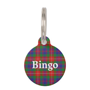 Happy Pet Clan Fraser of Lovat Tartan Plaid Tag
