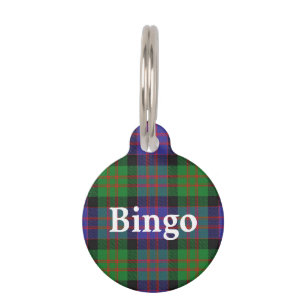 Happy Pet Clan MacDonald Tartan Plaid Tag