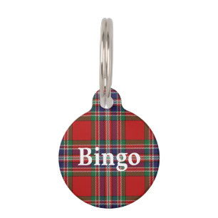 Happy Pet Clan MacFarlane Tartan Plaid Tag