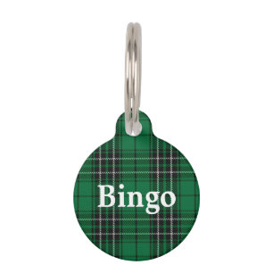 Happy Pet Clan MacLean Hunting Tartan Plaid Pet Tag