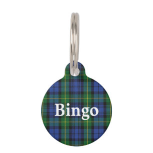 Happy Pet House of Gordon Clan Tartan Plaid Tag