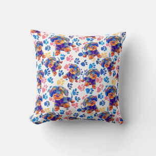 Happy pet patterns cushion