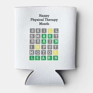 Happy Physical Therapy Month Custom Wordle  Can Cooler