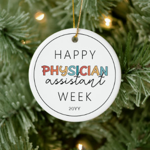Happy Physician Assistant Week Ceramic Tree Decoration
