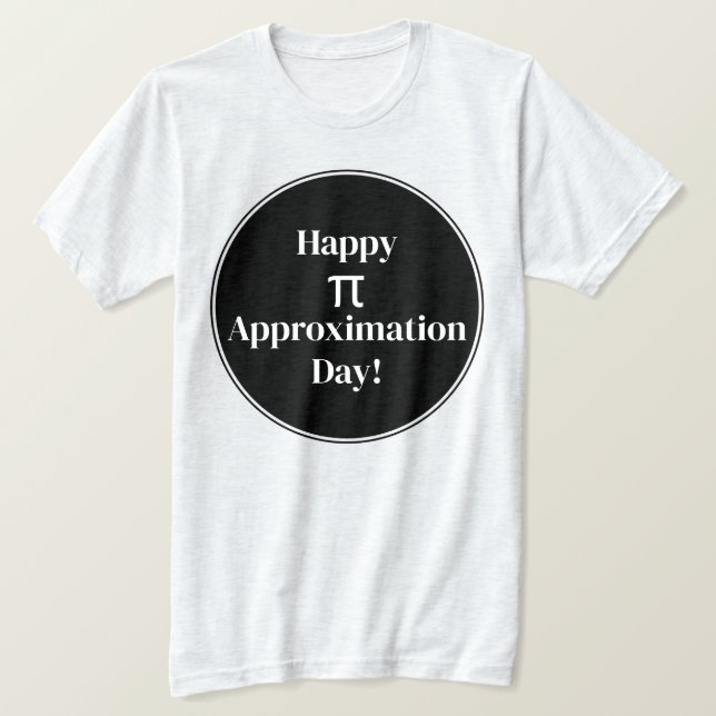 Happy Pi Approximation Day July 22nd Math Nerd T-Shirt (Design Front)