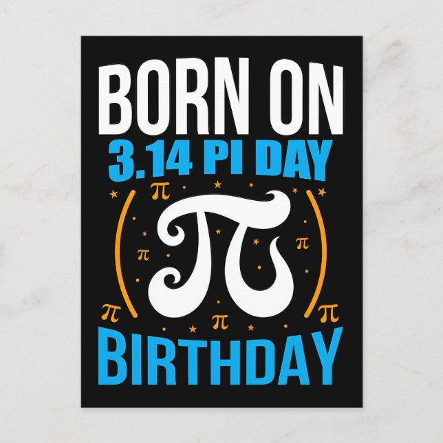 Happy Pi Day 2026 Math Nerd Celebration Holiday Postcard (Front)