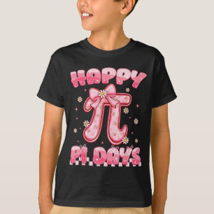 Happy Pi Day 3.14 Be Irrational Coquette Bow Math  T-Shirt