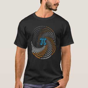 Happy Pi Day 3 14 Pi Number Symbol Spiral Pi Math  T-Shirt