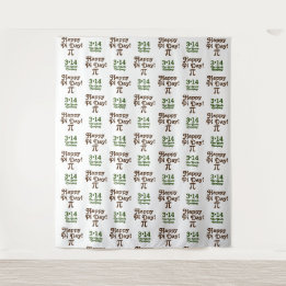 Happy Pi Day 3.14 | Step and Repeat Backdrop Tapestry