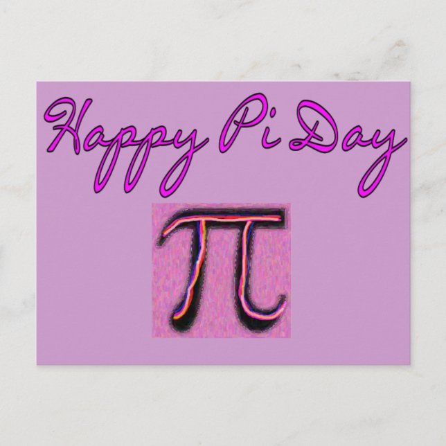 Happy Pi Day--Artsy Postcard (Front)