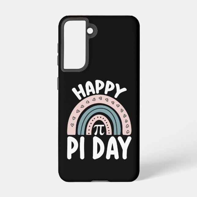 Happy Pi Day Boho Rainbow Math Mathematic Samsung Galaxy S21 Case (Back)