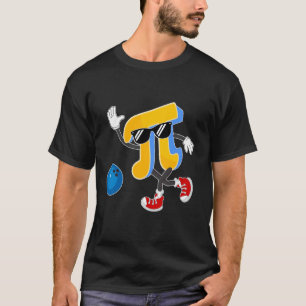 Happy Pi Day Bowling Lovers Pi Symbol Math Teacher T-Shirt