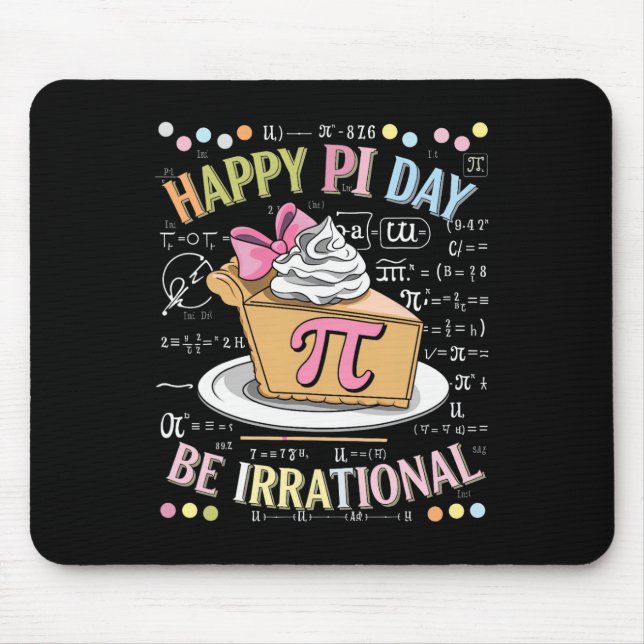 Happy Pi Day Funny Math Coach Teacher Pi Day Coque Mouse Pad (Front)