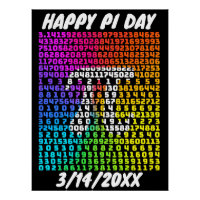 Happy Pi Day Funny School Math Letter Art