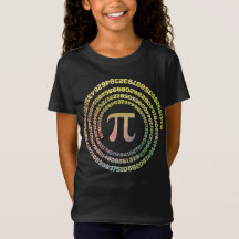 Happy Pi Day Funny School Math Spiral Text