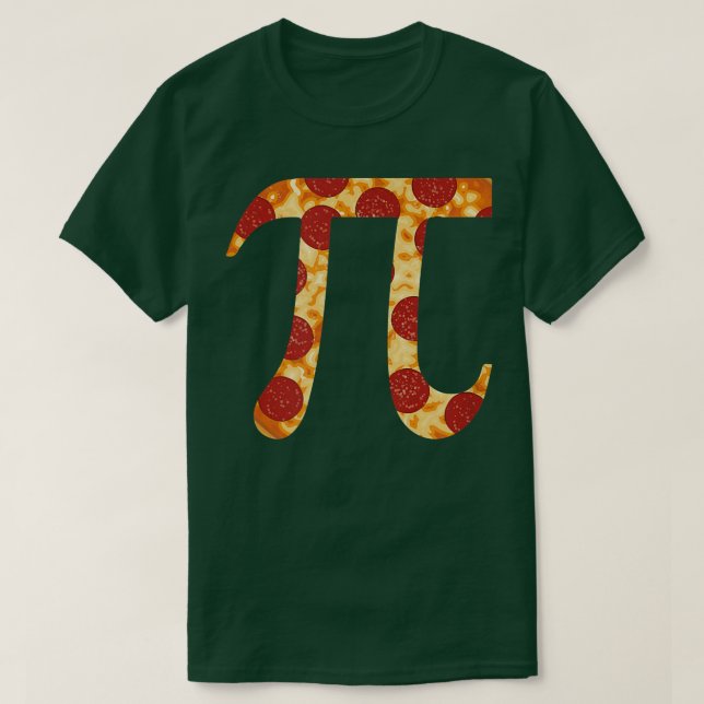 Happy Pi Day gift Pepperoni Pizza Pattern T-Shirt (Design Front)