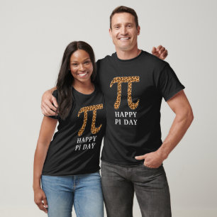Happy Pi Day Leopard Math Symbol Pi T-Shirt