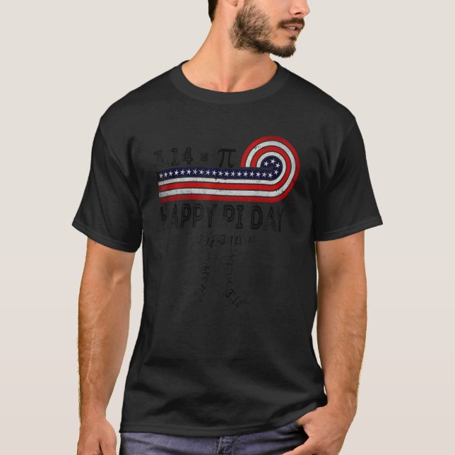 Happy Pi Day Live Everyday Funny 3 14 Science Math T-Shirt (Front)