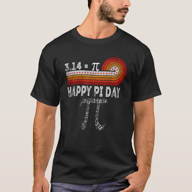 Happy Pi Day Live Everyday Funny 3 14 Science Math T-Shirt (Front)