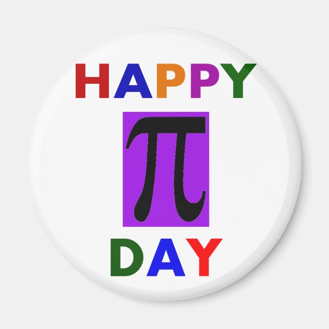 HAPPY PI DAY MAGNET (Front)