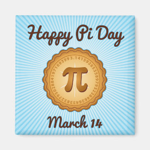 Happy Pi Day!, March 14, Sticker Magnet