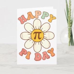 Happy Pi Day Mathematics Math Teacher Floral Kids Card