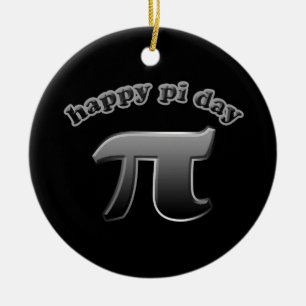Happy Pi Day Pi Symbol for Math Nerds March 14 Ceramic Tree Decoration