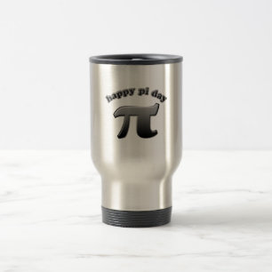 Happy Pi Day Pi Symbol for Math Nerds on March 14 Travel Mug