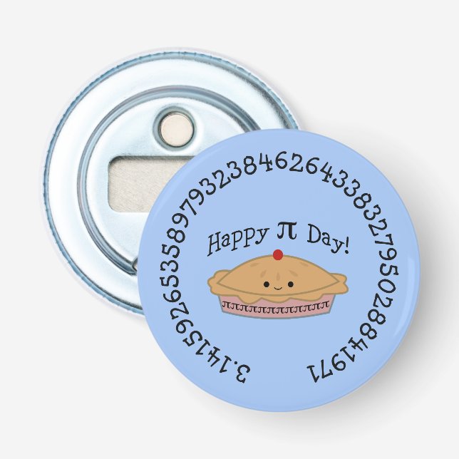Happy Pi Day Pie Bottle Opener (Front)