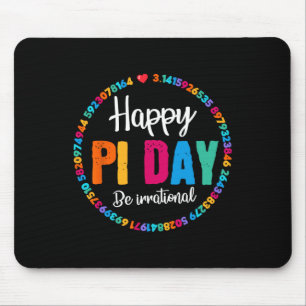 Happy Pi Day Pie Funny Math Coach Teacher Pi Day L Mouse Pad